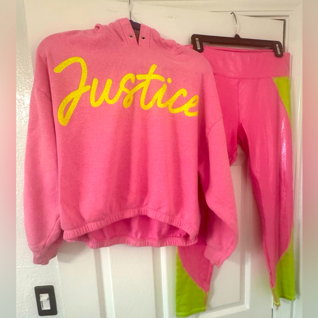 Justice Shimmering Pink Hoodie